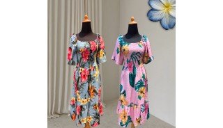 Rayon Floral Summer Dress